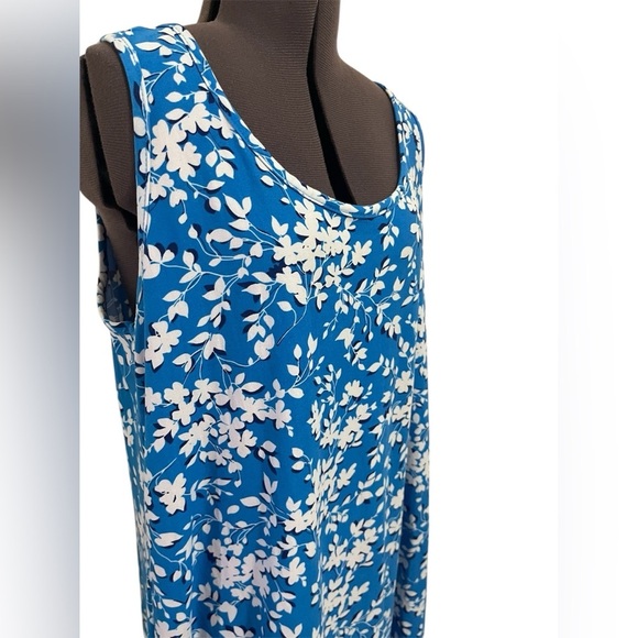 Draper James Blue/White Floral Midi Dress Size S/M - Picture 7 of 9